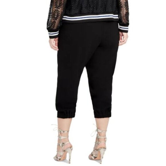 Rachel Rachel Roy Trendy Plus Size Cropped Jogger Pants - Picture 2 of 2